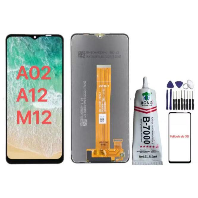 Samsung — Tela Display Frontal Compatível A12 A125 A02 — frontal completo com touch