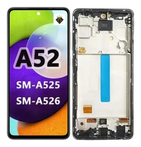 Oled Tela Frontal Para Samsung A52 4g A525 Display Com Aro — frontal completo com touch